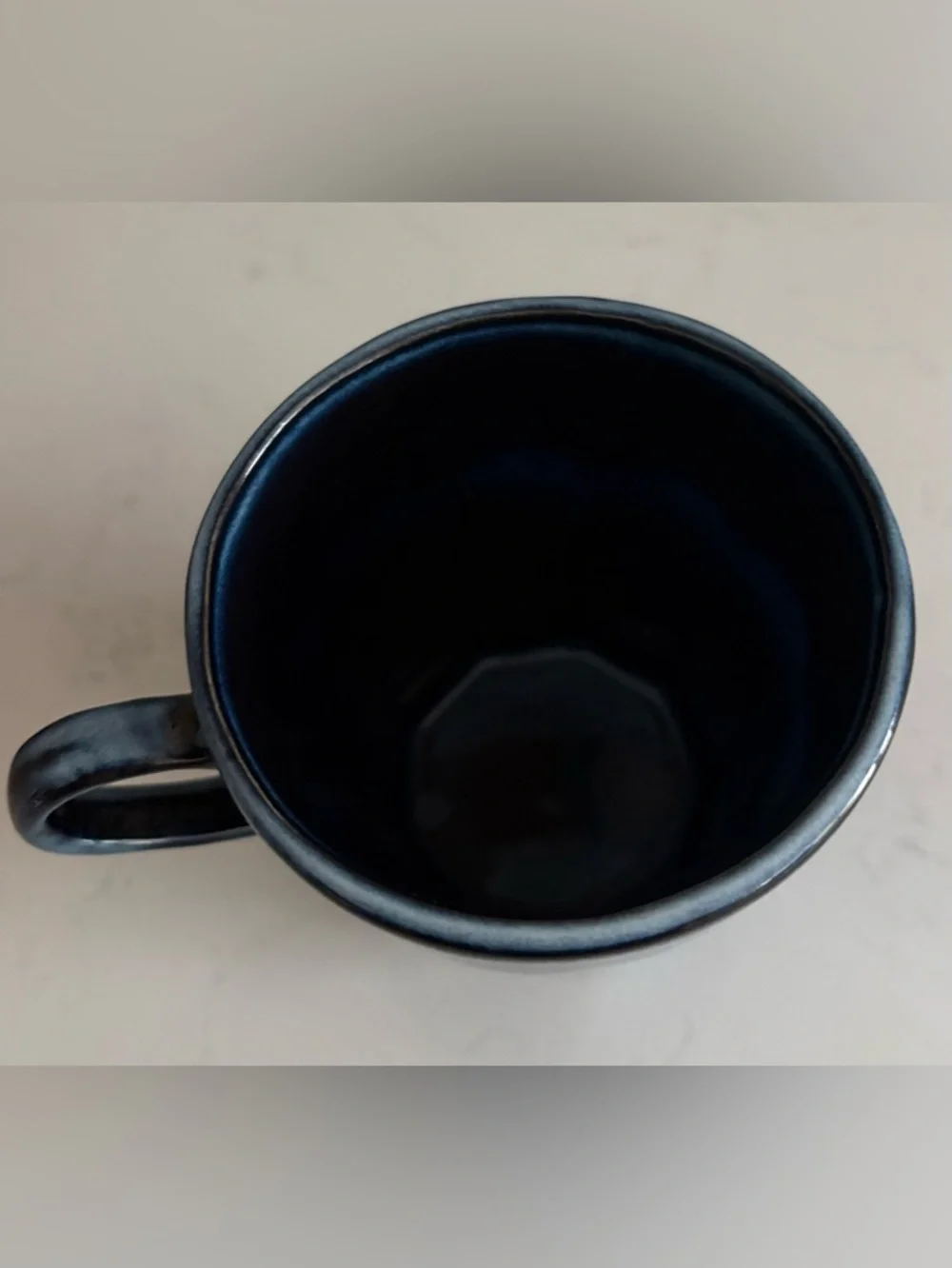New! Crate&Barrel Cove Glazed Indigo Mug